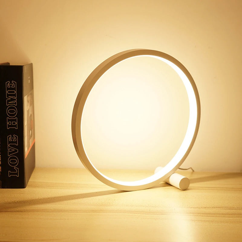 LED Table Lamp Bedroom Circular Desk Lamps For Living Room