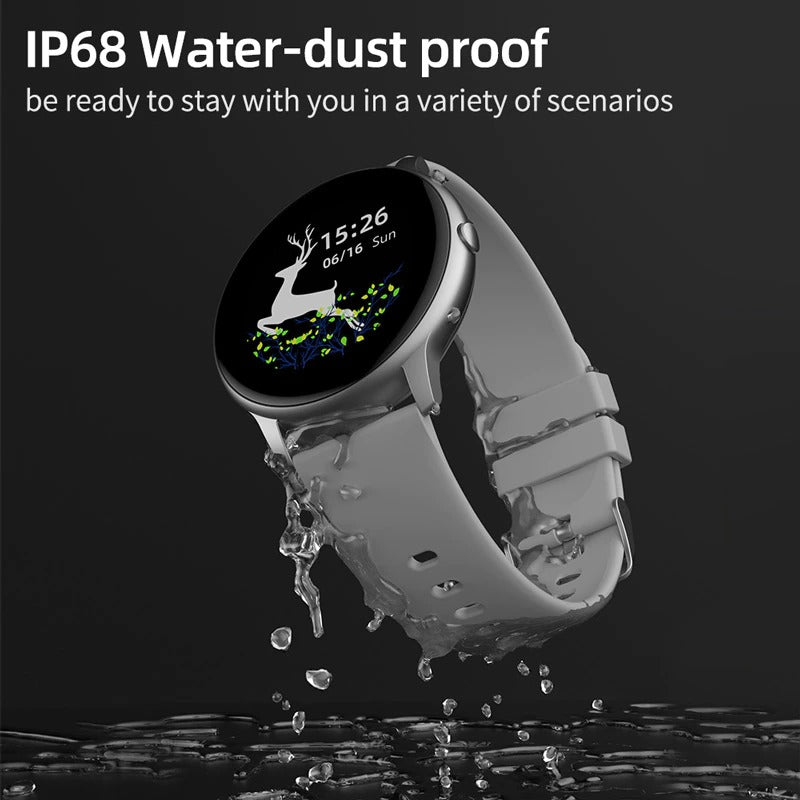 Smart Bluetooth Pedometer Heart Rate Fitness Tracker IP68 Waterproof Watch