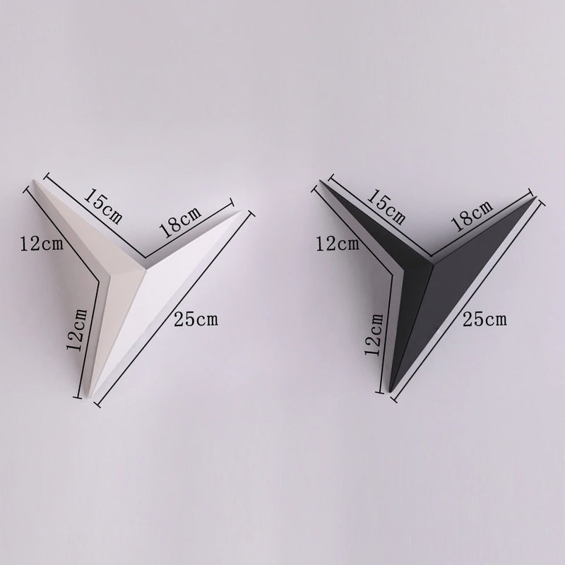 Modern Minimalist Triangle Shape LED Wall Lamps Nordic Style Indoor Wall Lamps Living Room Lights
