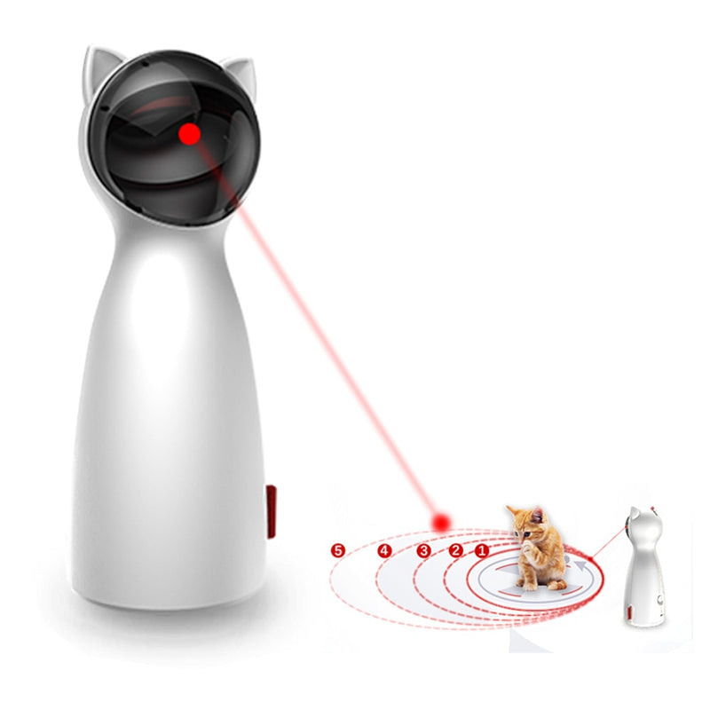 Automatic Cat Toys Interactive Smart Teasing Pet LED Laser Handheld Mode for All Cats