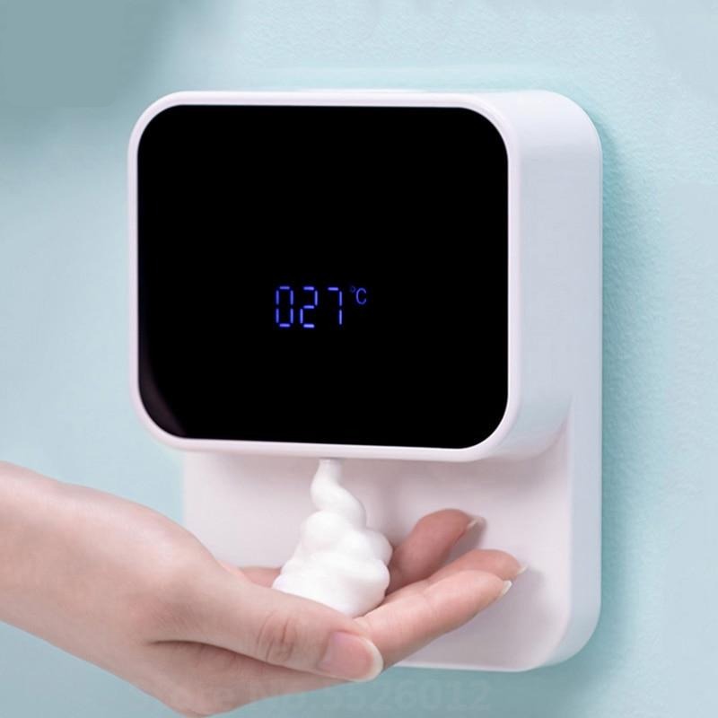 Automatic LED Display Induction Foaming Infrared Sensor Soap Dispenser For Bathroom Wall