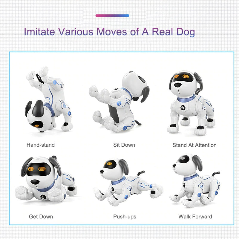 Electronic Animal Pets RC Robot Dog Voice Remote Control Toys