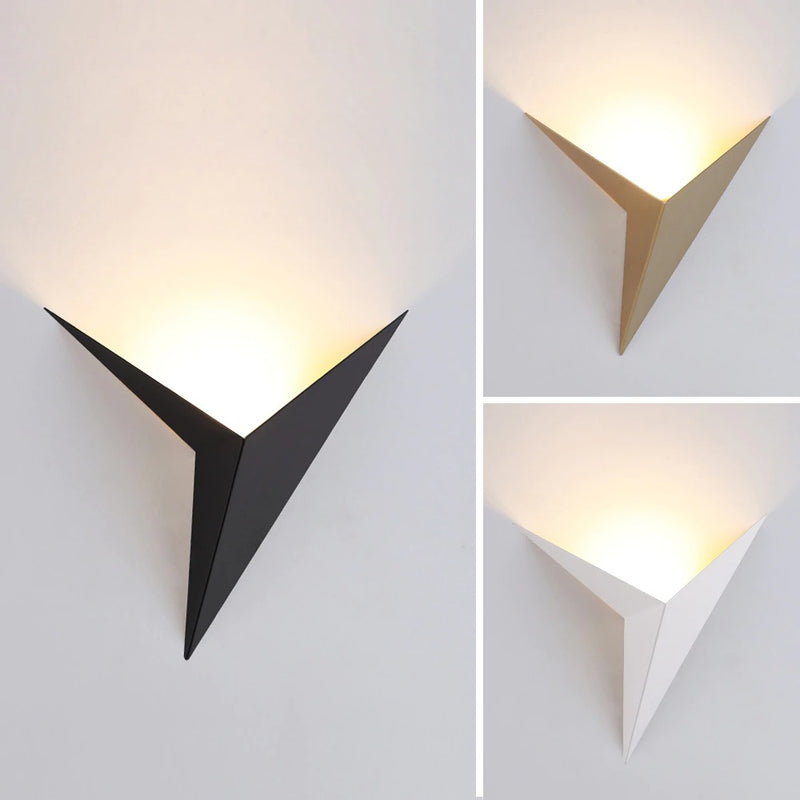 Modern Minimalist Triangle Shape LED Wall Lamps Nordic Style Indoor Wall Lamps Living Room Lights