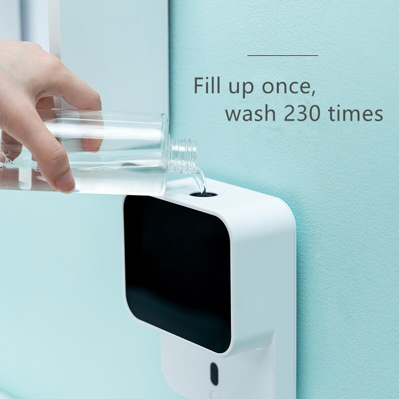 Automatic LED Display Induction Foaming Infrared Sensor Soap Dispenser For Bathroom Wall