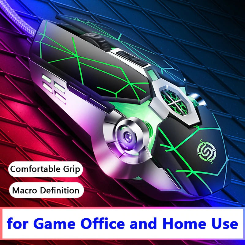 Pro Gaming Adjustable Wired Optical LED Computer USB Cable Silent Mouse
