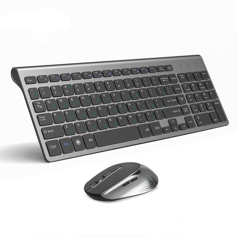 2.4 GHz Ultra Thin Portable Wireless Keyboard Mouse