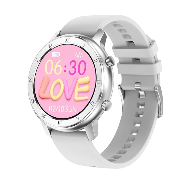 Full Touch Smart Watch Women IP68 Waterproof Bracelet ECG Heart Rate Monitor Sleep Monitoring Sports Smartwatch For Ladies