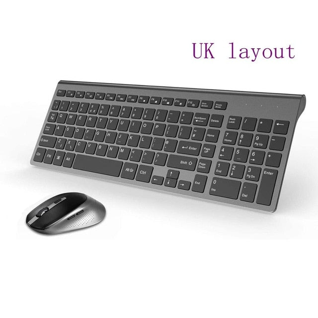 2.4 GHz Ultra Thin Portable Wireless Keyboard Mouse