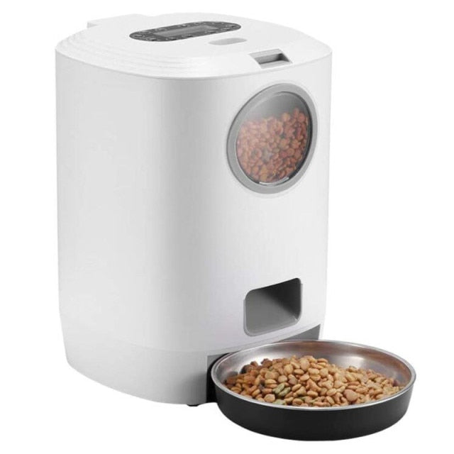 4.5L Smart Pet Cat Dog Bowl Food Automatic Dispenser With Timer Auto Electronic Feeder 4 Meal Voice Recorder