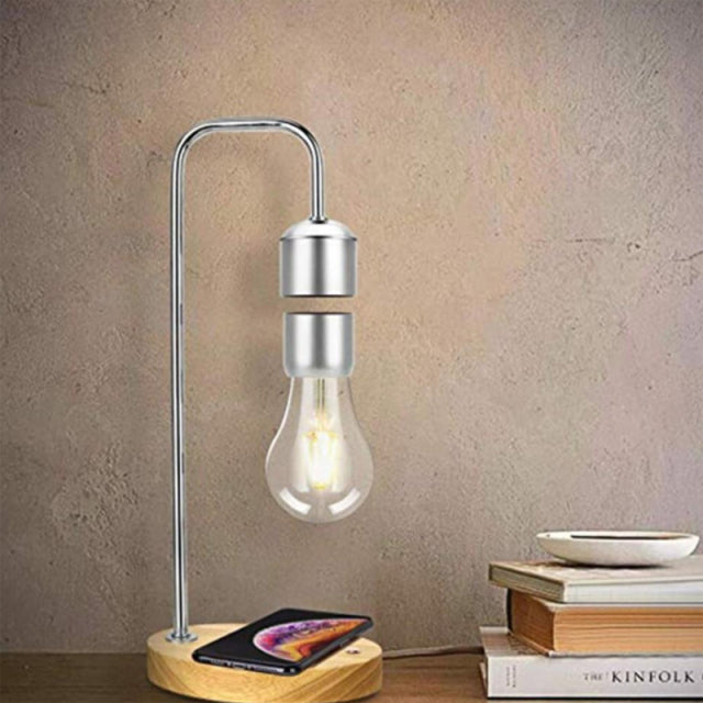 Magnetic Levitation Wireless Charging LED Night Light Desk Lamp