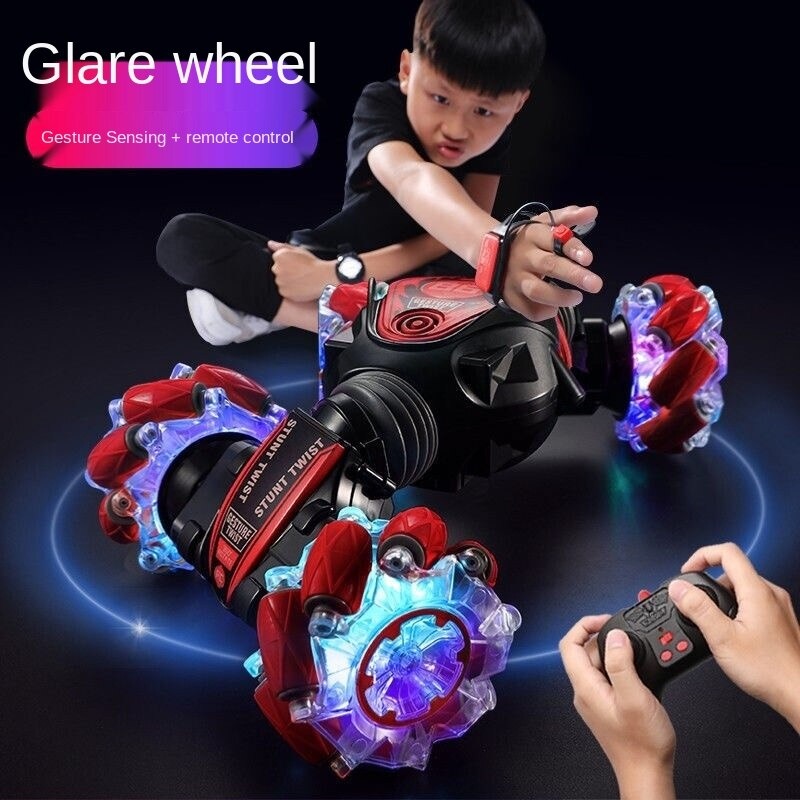 Remote Control Car Radio Gesture Induction Twisting Off-Road Stunt Vehicle Light Music Drift Toy 4WD High Speed Climbing RC Car